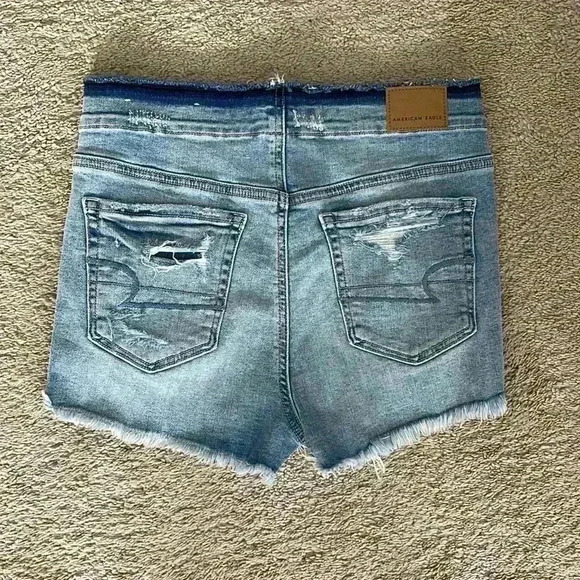 American Eagle Super High Rise Shorts Size 4 NEW - Picture 2 of 5